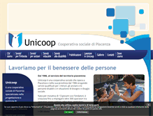 Tablet Screenshot of cooperativaunicoop.it